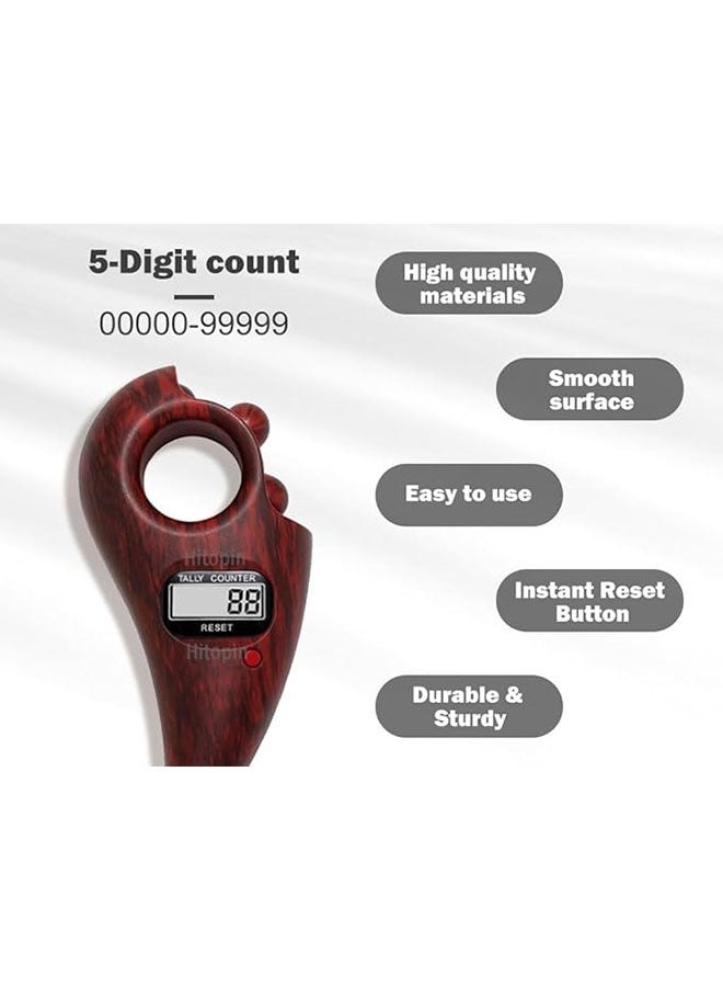 Smart Tasbih Zikr Digital Beads Counter, تذكير وقت الصلاة الرقمي, شاشة محمولة واسعة للتأمل, الاسترخاء - Image 3